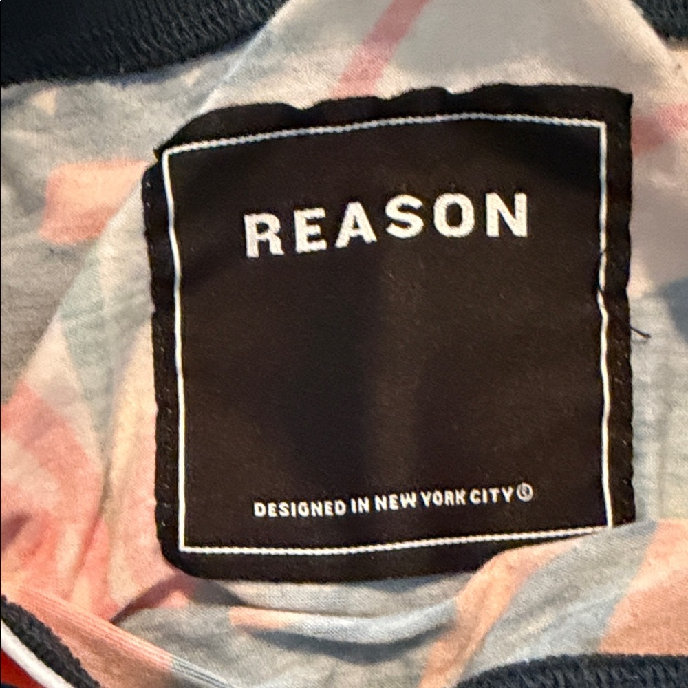 Reason Men's Floral Short Sleeve Tee - Red, Blue, Orange - Picture 2 of 4